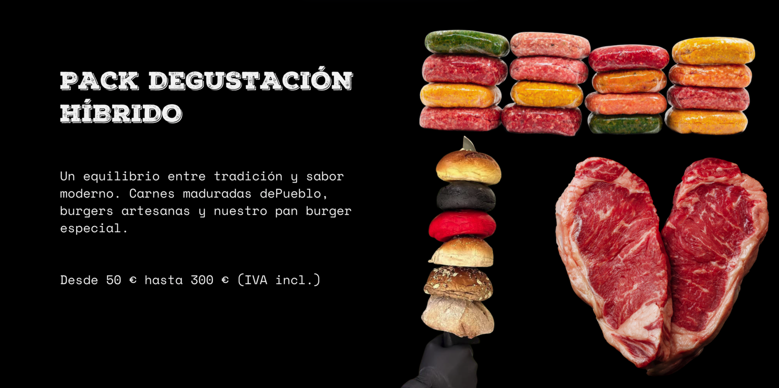Pack degustación de carne gallega madurada de Carnicería dePueblo en Ourense