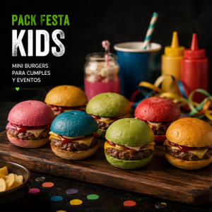 Pack Festa Kids — Mini Burgers para Cumples y Eventos